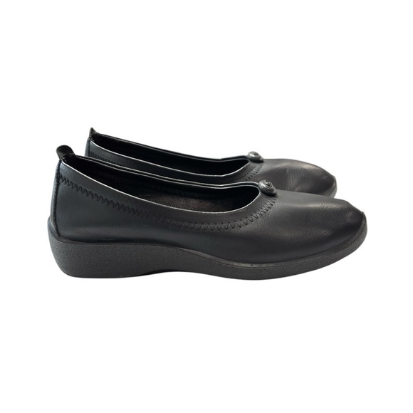 Patrizia By Spring Step Black Vegan Leather Ballet Flat Slip On Comfort Shoe 8.5 - Picture 9 of 14